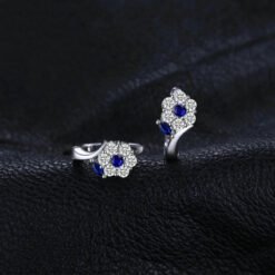 blue gemstone earrings 191-02