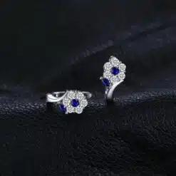 blue gemstone earrings 191-02