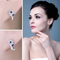 blue gemstone earrings 191-03