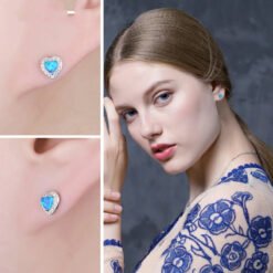 blue opal earrings 182-03