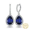 blue sapphire dangle earrings 163-01