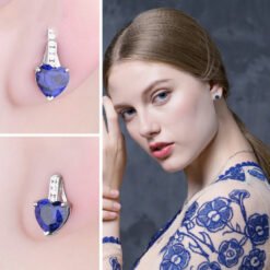blue sapphire earrings 134-03