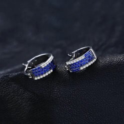blue spinel earrings 129-02