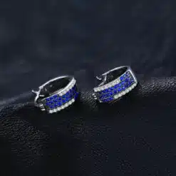 blue spinel earrings 129-02