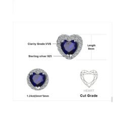 blue stone earrings 188-05
