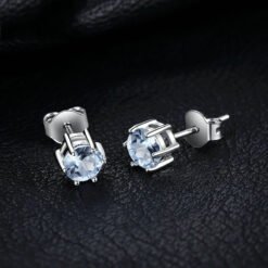 blue topaz studs 208-02