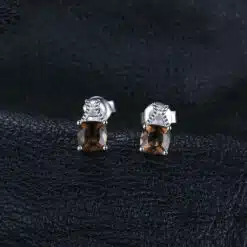 brown stone earrings 225-02