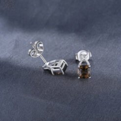 brown stone earrings 225-04
