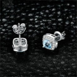 cushion cut earrings 220-04