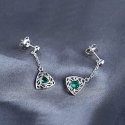 drop emerald earrings 150-05