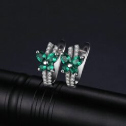 emerald butterfly earrings 236-03