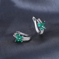 emerald butterfly earrings 236-07