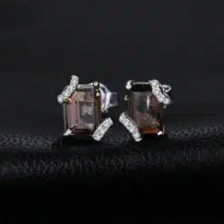emerald cut earrings 190-02