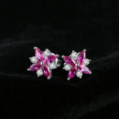 flower earrings 213-02