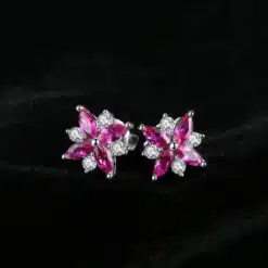 flower earrings 213-02