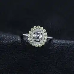 green amethyst engagement ring 111-04