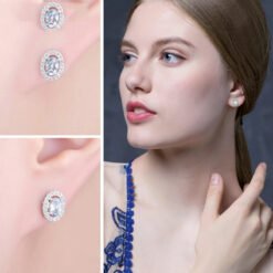 light blue earrings 200-03