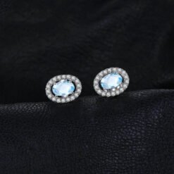 light blue earrings 200-04