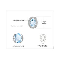 light blue earrings 200-05