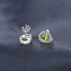 peridot earrings studs 154-02