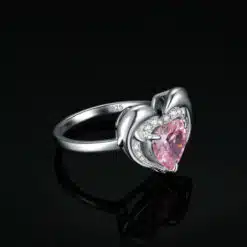 pink heart rings 097-03