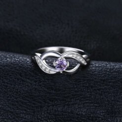 purple gemstone ring 114-03