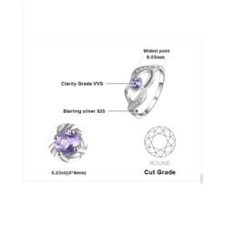 purple gemstone ring 114-05