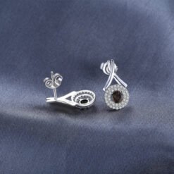 quartz earrings studs 158-04