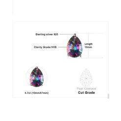 rainbow stone earrings 161-05
