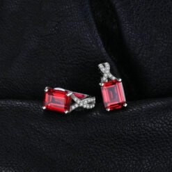 ruby earrings 131-02