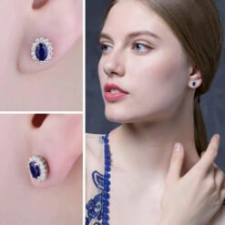 sapphire earrings 206-10