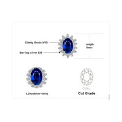 sapphire earrings 206-11