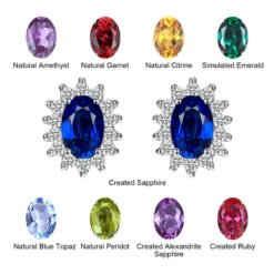 sapphire earrings 206-13