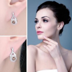 silver earrings for women 214-03
