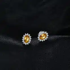 yellow earrings 203-02