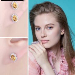 yellow earrings 203-03