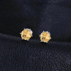 yellow stone earrings 233-02