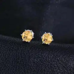 yellow stone earrings 233-02