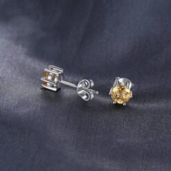 yellow stone earrings 233-04