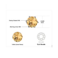 yellow stone earrings 233-05