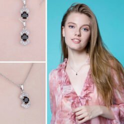 Black Spinel necklace 258-03