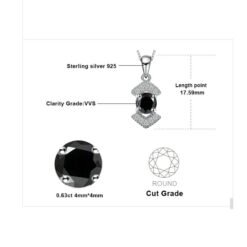 Black Spinel necklace 258-05