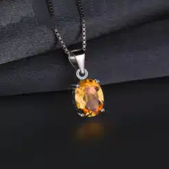 Citrine necklace 274-02