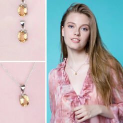 Citrine necklace 274-03