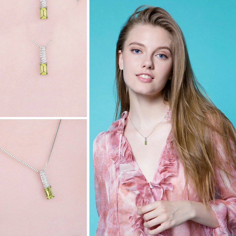 Emerald Cut necklace 286-03