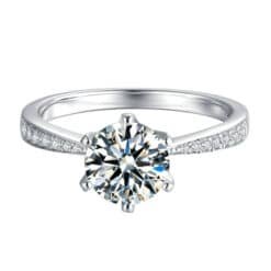 Moissanite Wedding Band 304-003