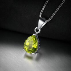 Peridot pendant necklace 283-02