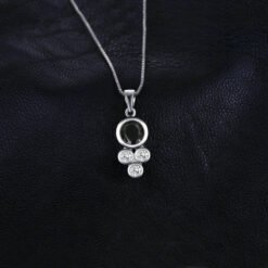 black stone necklace 263-02