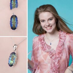 blue stone necklace 269-03