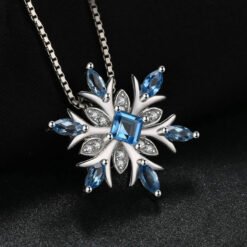 blue topaz necklace 249-02